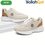 2025 Lightweight Running Shoes – Round Toe, Thick Platform, Non-Slip Sole