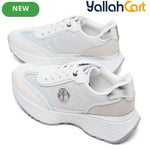 2025 Lightweight Running Shoes – Round Toe, Thick Platform, Non-Slip Sole