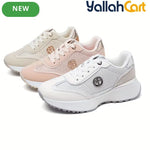 2025 Lightweight Running Shoes – Round Toe, Thick Platform, Non-Slip Sole