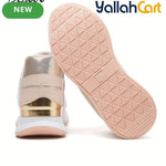 Women's Low-Top Sneakers – Lace-Up Casual Shoes, Soft Non-Slip Sole, Wear-Resistant Fabric Upper