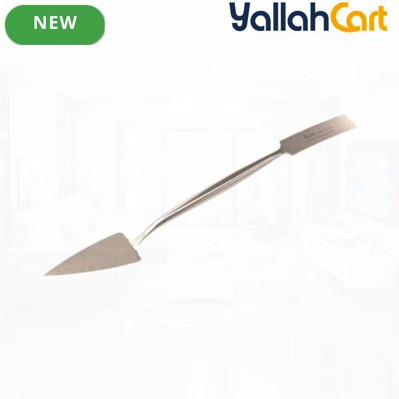 Trowel and Square Tool - Gray, 8-3/4" Forged Steel Blade, Dual Trowel & Square Ends, Hand Tool for Masonry, Stucco, Mortar, Decorative Concrete & Detail Finishing