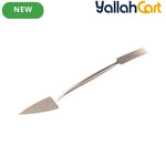 Trowel and Square Tool - Gray, 8-3/4" Forged Steel Blade, Dual Trowel & Square Ends, Hand Tool for Masonry, Stucco, Mortar, Decorative Concrete & Detail Finishing
