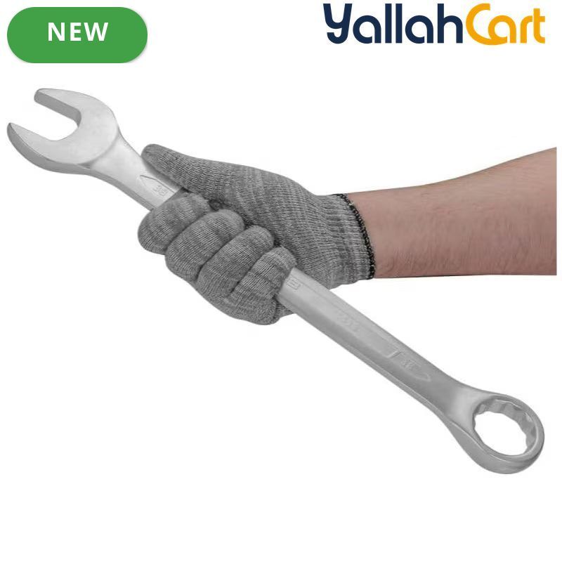 38mm Combination Wrench - Carbon Steel Manual Hand Wrench, Standard Heavy-Duty Wrench for Automotive, Mechanical, Workshop & Repair Applications