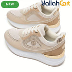 Stylish Women's Athletic Sneakers – Patchwork Design, Lightweight Rubber Sole, Slip-Resistant