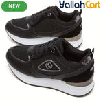 Stylish Women's Athletic Sneakers – Patchwork Design, Lightweight Rubber Sole, Slip-Resistant