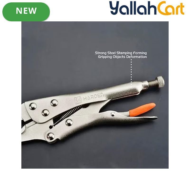 9-Inch Long-Nose Locking Pliers - Style 3, Heavy-Duty Chrome-Plated Steel Slim-Jaw Pliers, Precision Gripping, Bending & Holding Tool for Mechanics, Workshop & DIY