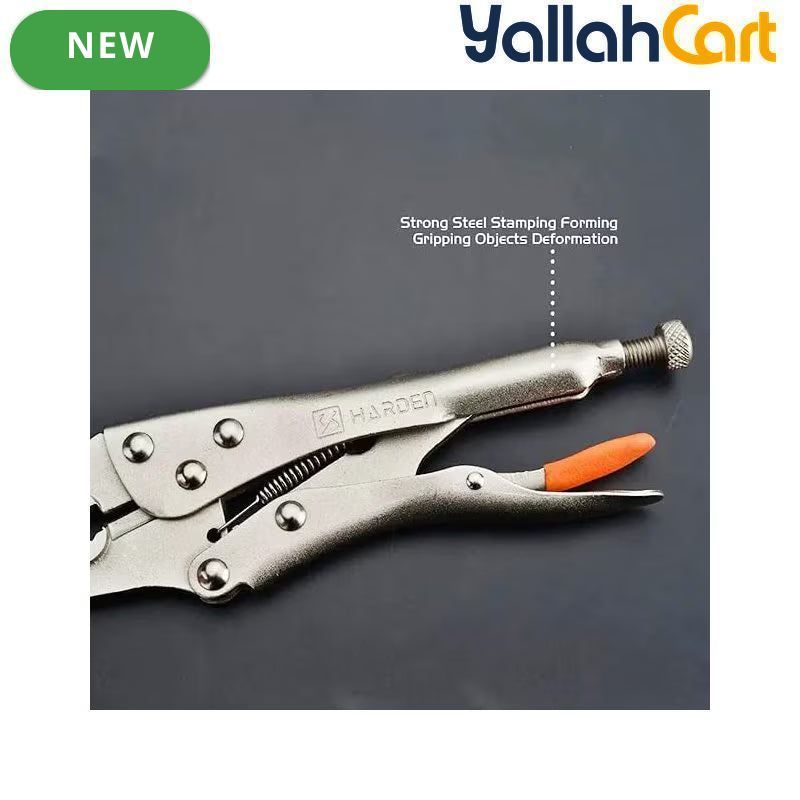 9-Inch Long-Nose Locking Pliers - Style 3, Heavy-Duty Chrome-Plated Steel Slim-Jaw Pliers, Precision Gripping, Bending & Holding Tool for Mechanics, Workshop & DIY
