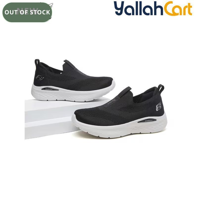 Desai Women's Breathable Knitted Slip-On Sneakers – Cushioned Walking Shoes