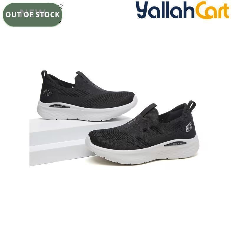 Desai Women's Breathable Knitted Slip-On Sneakers – Cushioned Walking Shoes