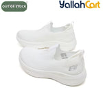 Desai Women's Breathable Knitted Slip-On Sneakers – Cushioned Walking Shoes
