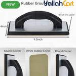 Square Notched Tile Trowel Set - Trowel & Float Set, 3 Stainless Steel Notched Trowels, Rubber Grout Float, 2 Grout Sponges & Work Gloves, Masonry Tiling Tools for Flooring Installation