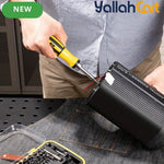 62pcs Portable Precision Magnetic Ratchet Screwdriver Bit Kit - Yellow, Multifunctional Hand Tool Set, Magnetic Screwdriver Bits, Phone Repair & Household Maintenance Tools, Compact Storage Case