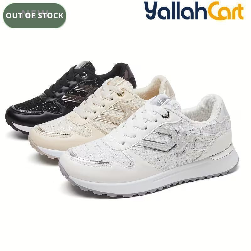 Women's Vintage Sneakers – Slip-Resistant, Durable, Height-Enhancing Soft Sole