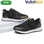 Desai Women's Color-Block Slip-On Sneakers – Breathable Mesh, Soft Sole, Casual Walking Shoes
