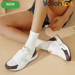 Desai Women's Color-Block Slip-On Sneakers – Breathable Mesh, Soft Sole, Casual Walking Shoes