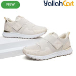 Desai Women's Color-Block Slip-On Sneakers – Breathable Mesh, Soft Sole, Casual Walking Shoes