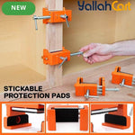 4-Pack Cabinet Clamps - Style 4, Aluminum Alloy Face Frame Clamps for Cabinet Installation, Adjustable Woodworking Clamps for Cabinet Assembly, Carpentry & DIY Projects
