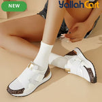 Desai Women's Color-Block Slip-On Sneakers – Breathable Mesh, Soft Sole, Casual Walking Shoes