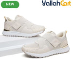 Desai Women's Color-Block Slip-On Sneakers – Breathable Mesh, Soft Sole, Casual Walking Shoes