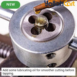 1pc M25 x 1.5 Metric Adjustable Thread Die - Steel Round Die, Right-Hand Threading Tool, External Thread Repair, Correcting & Cleaning Tool for Metal & Plastic