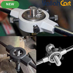 1pc M25 x 1.5 Metric Adjustable Thread Die - Steel Round Die, Right-Hand Threading Tool, External Thread Repair, Correcting & Cleaning Tool for Metal & Plastic