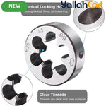1pc M25 x 1.5 Metric Adjustable Thread Die - Steel Round Die, Right-Hand Threading Tool, External Thread Repair, Correcting & Cleaning Tool for Metal & Plastic