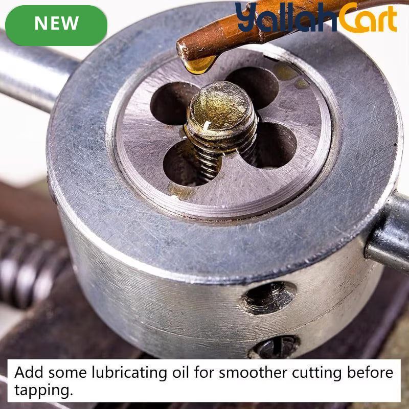 1pc M25 x 1.5 Metric Adjustable Thread Die - Steel Round Die, Right-Hand Threading Tool, External Thread Repair, Correcting & Cleaning Tool for Metal & Plastic