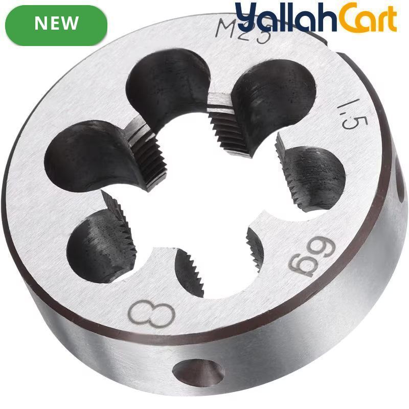 1pc M25 x 1.5 Metric Adjustable Thread Die - Steel Round Die, Right-Hand Threading Tool, External Thread Repair, Correcting & Cleaning Tool for Metal & Plastic