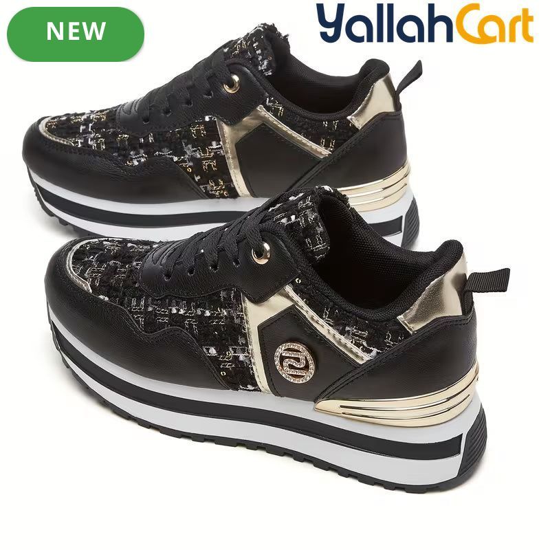 Women's Casual Running Sneakers – Raised Sole, Comfortable Spring Footwear