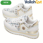 Women's Casual Running Sneakers – Raised Sole, Comfortable Spring Footwear