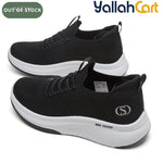 Women's Knit Mesh Platform Sneakers – Lightweight, Cushioned Wedge, Breathable Walking Shoes