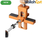 2-in-1 Cabinet Door Installation Template (Orange) - Aluminum Alloy Quick Mounting Jig with 7-40mm Range, Precision Woodworking Positioning Tool Set