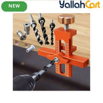 2-in-1 Cabinet Door Installation Template (Orange) - 6/8/10mm Perforated Mounting Jig with 7-40mm Range, Aluminum Alloy Woodworking Tool Kit