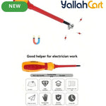 13-Piece Insulated Screwdriver Set – Multi-Color, 1000V Electrical Protection, Interchangeable Heads & Carrying Bag