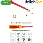 13-Piece Insulated Screwdriver Set – Multi-Color, 1000V Electrical Protection, Interchangeable Heads & Carrying Bag