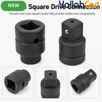 3/4-Inch Female to 1-Inch Male Impact Socket Adapter – Black, Chrome Molybdenum Steel Drive Converter for Impact Wrench & Breaker Bar
