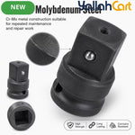 3/4-Inch Female to 1-Inch Male Impact Socket Adapter – Black, Chrome Molybdenum Steel Drive Converter for Impact Wrench & Breaker Bar