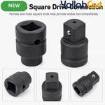 3/4-Inch Female to 1-Inch Male Impact Socket Adapter – Black, Chrome Molybdenum Steel Drive Converter for Impact Wrench & Breaker Bar