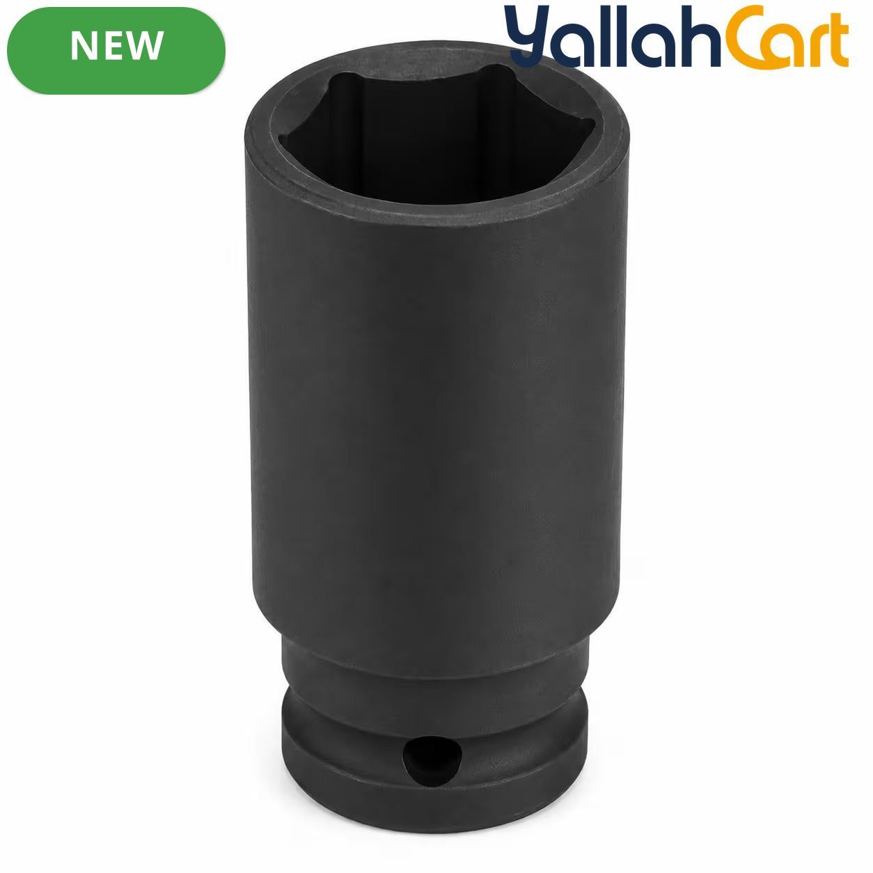 27mm Deep Impact Socket – Black, 1/2-Inch Drive, Long CR-Mo 6-Point Socket for Impact Wrench, Ratchet & Automotive Repair