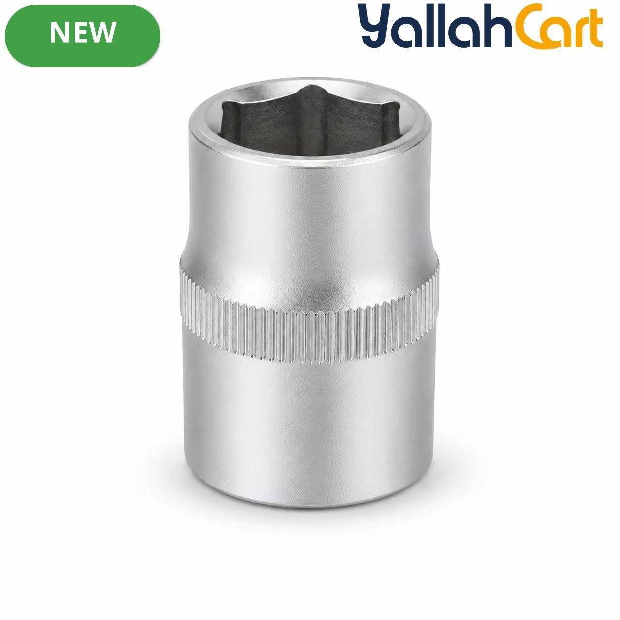 1/2-Inch Socket – Silver, 1/2-Inch Square Drive, 6-Point CR-V Chrome Vanadium Steel Socket for Ratchet, Breaker Bar & Automotive Repair