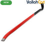 18-Inch Pry Bar Wrecking Bar – Black, 450mm Metal Nail Puller, Flat Pry End & Forked Claw for Prying, Lifting, Demolition, Woodwork & DIY Repair