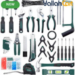 238pcs Home & Auto Tool Kit – Green, Complete Hand Tool Set with Storage Box, Wrenches, Sockets & Accessories for Garage, Home Repair & DIY Projects