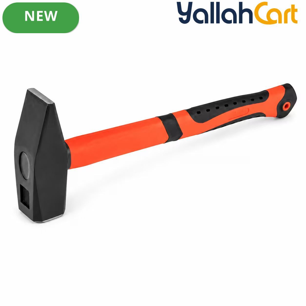 1500g Bench Hammer – Black & Silver, Fiberglass Handle with Rubber Grip and Heavy-Duty Steel Head for Workshop, Construction, Repair & DIY Use