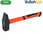 1500g Bench Hammer – Black & Silver, Fiberglass Handle with Rubber Grip and Heavy-Duty Steel Head for Workshop, Construction, Repair & DIY Use