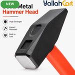1500g Bench Hammer – Black & Silver, Fiberglass Handle with Rubber Grip and Heavy-Duty Steel Head for Workshop, Construction, Repair & DIY Use