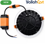 20W LED Downlight – White, 6500K Cool White Round Recessed Ceiling Light with 1400LM Output, LED Driver, 168mm Diameter & 140mm Cutout for Home, Office & Shop Use