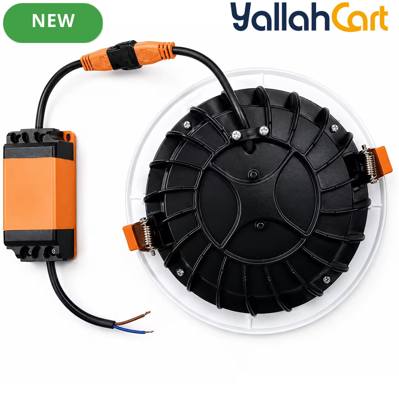 20W LED Downlight – White, 6500K Cool White Round Recessed Ceiling Light with 1400LM Output, LED Driver, 168mm Diameter & 140mm Cutout for Home, Office & Shop Use
