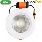 20W LED Downlight – White, 6500K Cool White Round Recessed Ceiling Light with 1400LM Output, LED Driver, 168mm Diameter & 140mm Cutout for Home, Office & Shop Use