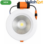20W LED Downlight – White, 6500K Cool White Round Recessed Ceiling Light with 1400LM Output, LED Driver, 168mm Diameter & 140mm Cutout for Home, Office & Shop Use
