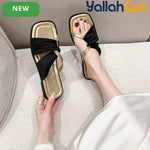 Women’s Minimalist Open-Toe Flat Sandals – Lightweight Slip-On Beach Shoes
